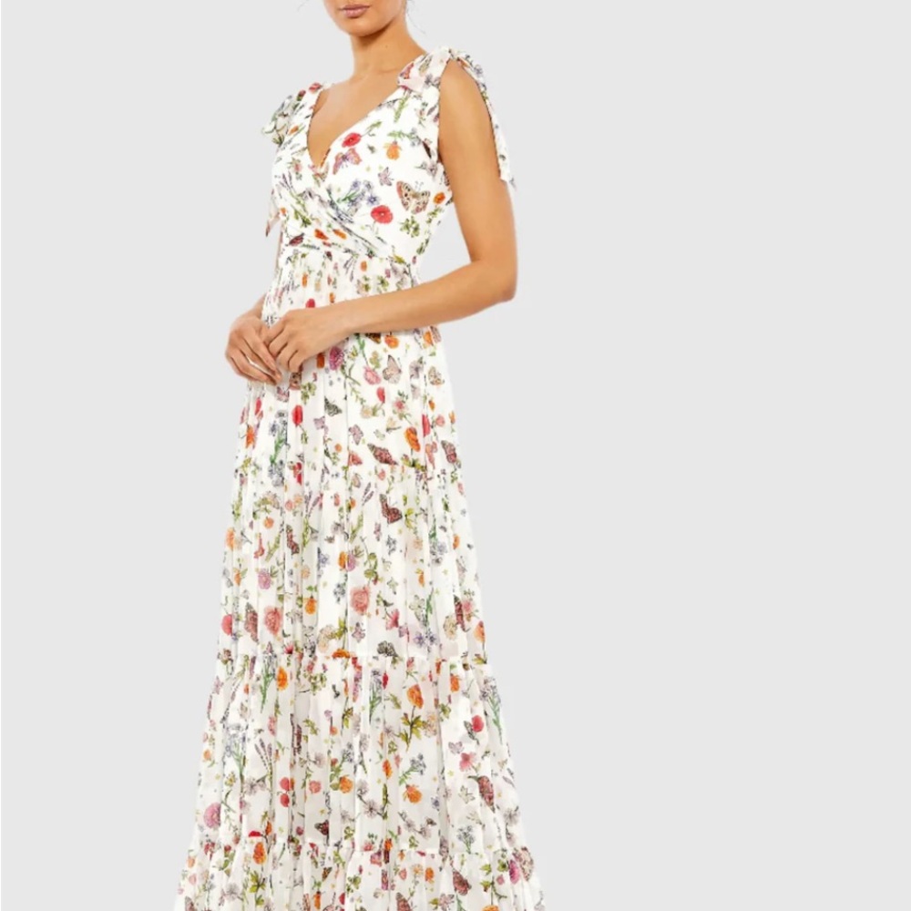 Mac Duggal Floral Maxi Dress
